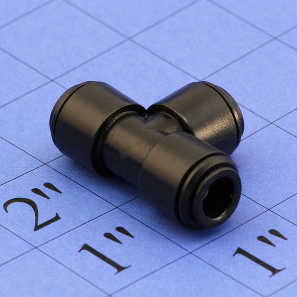 Black 'T' Piece of John Guest Fitting