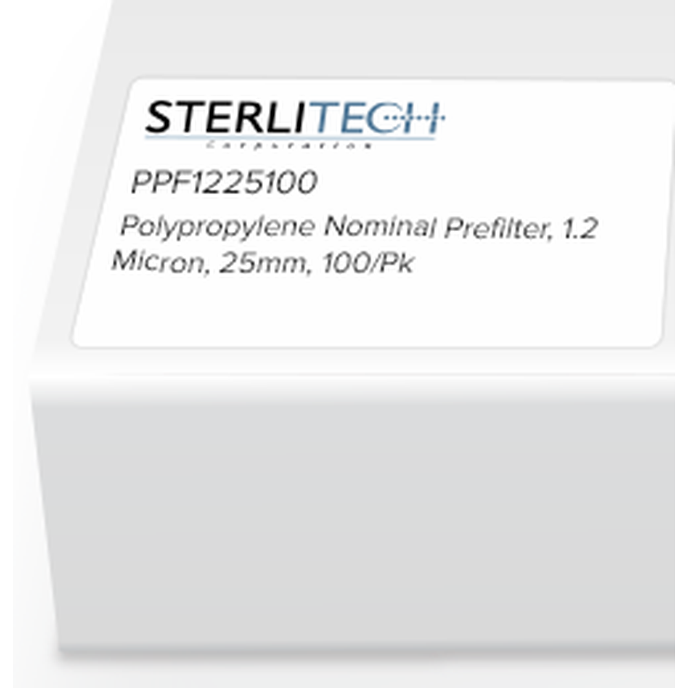 Polypropylene Nominal Prefilter, 1.2 Micron, 25mm, 100/Pk