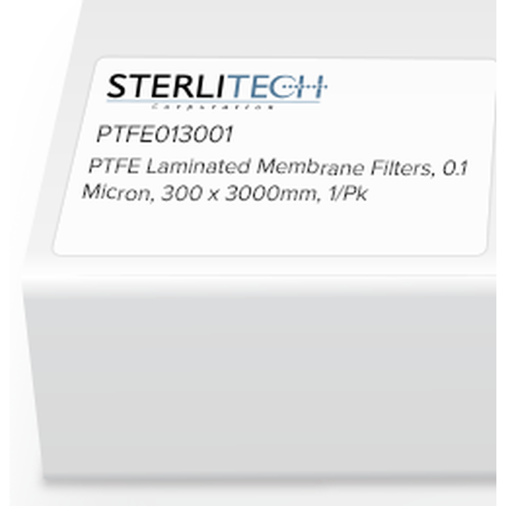 PTFE Laminated Membrane Filters, 0.1 Micron, 300 x 3000mm, 1/Pk