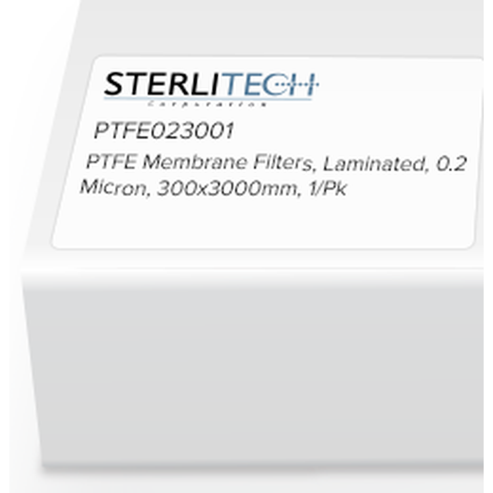 PTFE Laminated Membrane Filters, 0.2 Micron, 300 x 3000mm, 1/Pk