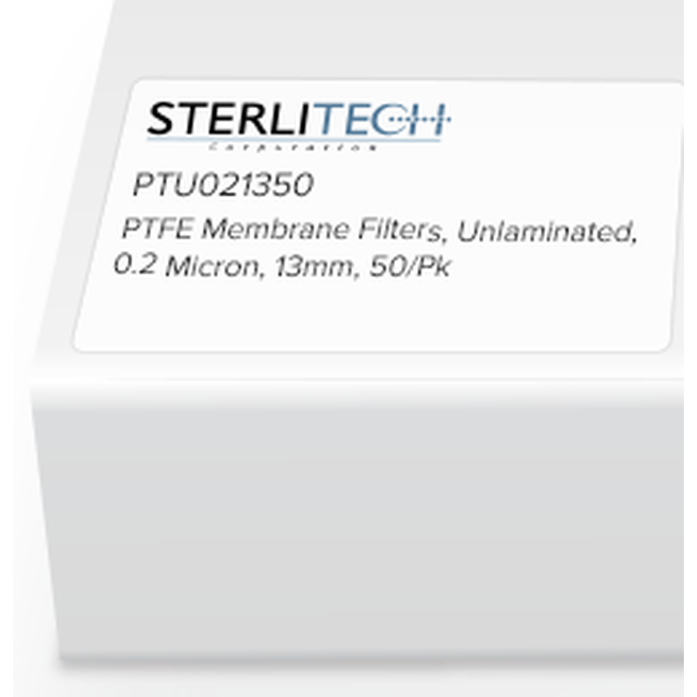 PTFE Unlaminated Membrane Filters, 0.2 micron, 13mm, 50/Pk