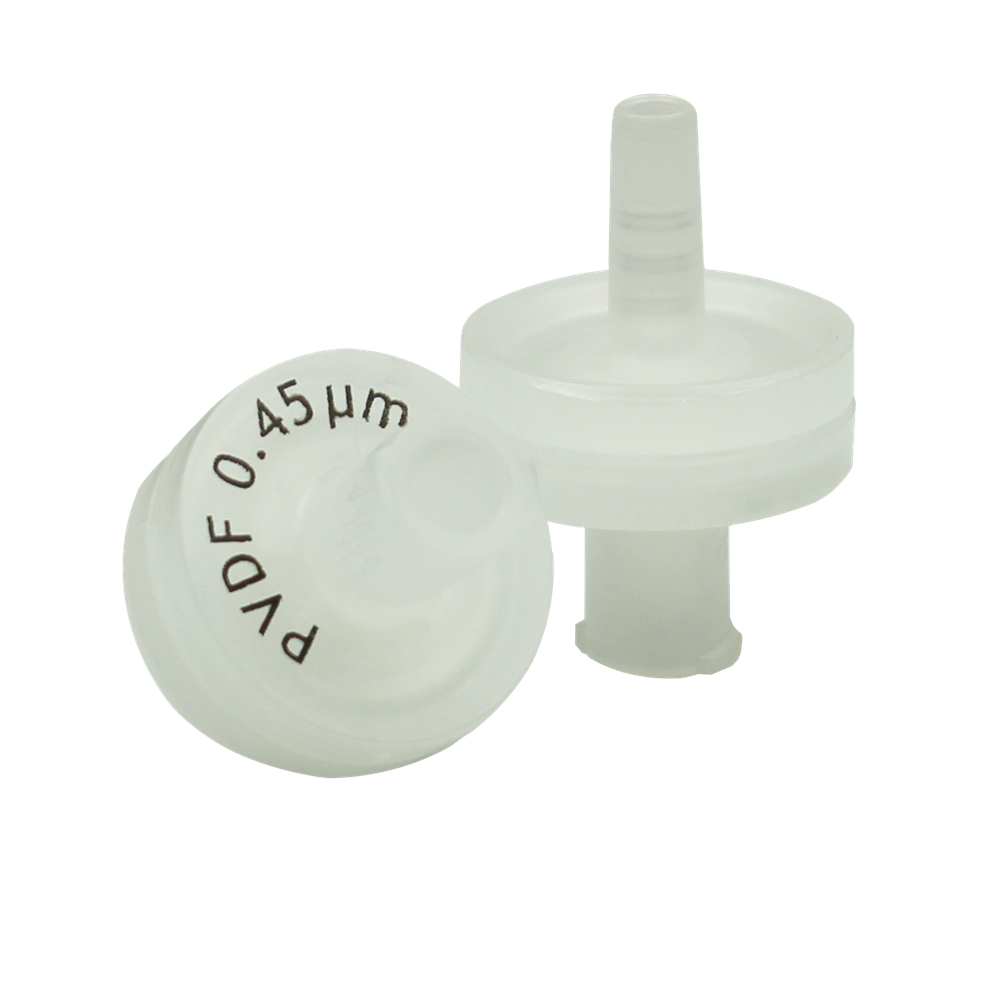 PVDF (Polyvinylidene) Syringe Filters, Abluo, 0.45 Micron, 13mm, 50/pk