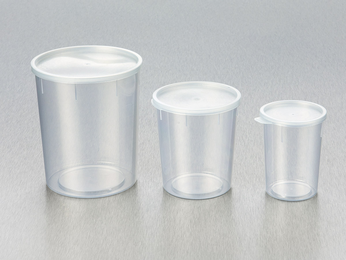 Conical Container, 400 mL, White PP, Snap Cap, Sterile, Assembled, 185/Case