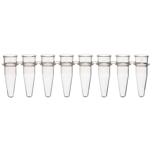 0.2mL 8-Strip Tubes, No Caps, Natural - cs-1250