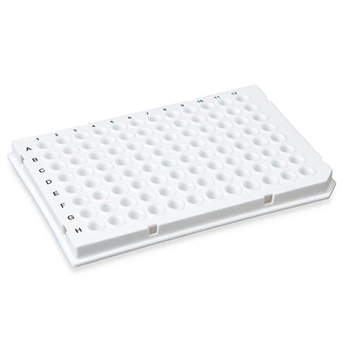 01W 0.1mL 96-Well PCR Plate, Low Profile, Half Skirt (Light Cycler-style) White - PK/1