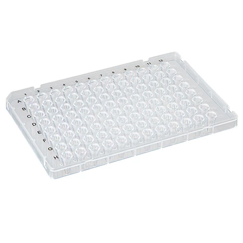 RR01 0.1mL 96-Well PCR Plate, Low Profile, FAST, Half Skirt, Ridged Rim, Clear - PK/1
