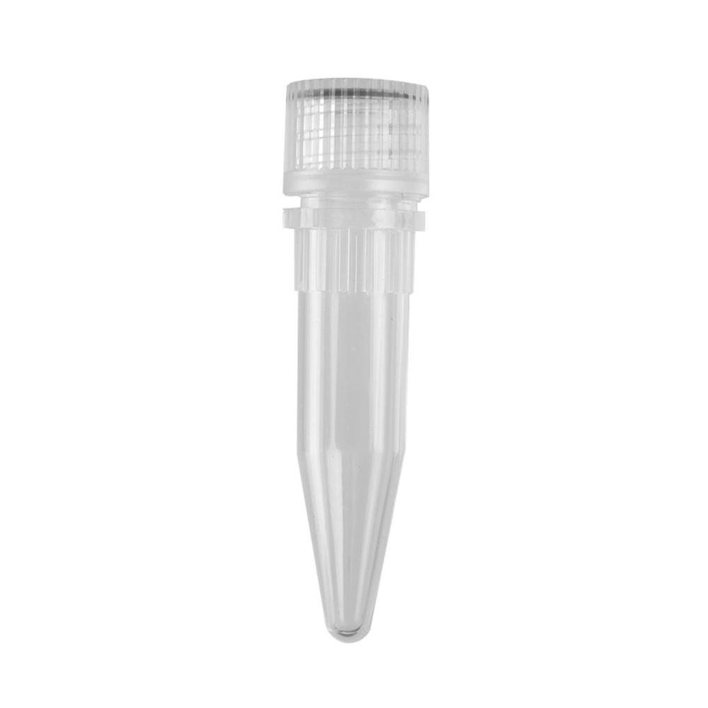 Axygen 1.5mL Conical Screw Cap Microcentrifuge Tube and Cap, with O-rings, Polypropylene, Clear Cap, Sterile, 100 Tubes and Caps/Bag, 5 Bags/Unit, 8 Units/Case.