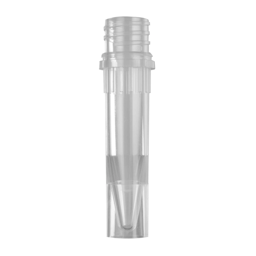 Axygen 1.5mL Self Standing Screw Cap Microcentrifuge Tube and Cap, with O-rings, Polypropylene, Clear Cap, Non-Sterile, 500 Tubes/Unit, 8 Units/Case.