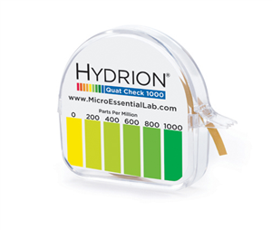 Hydrion S/R Quat Disp. 0-1000ppm, Carton10