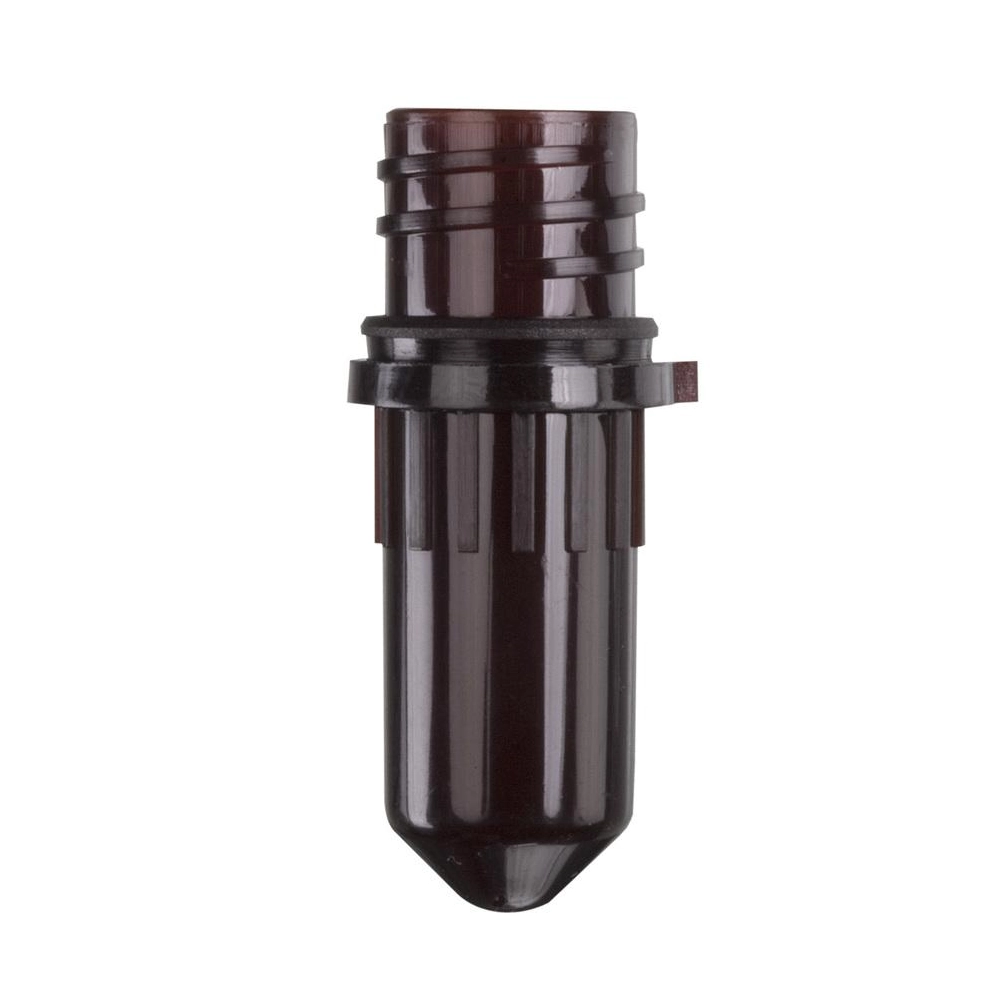 Axygen 0.5mL Conical Screw Cap Tubes Only, Polypropylene, Amber, Non-Sterile, 500 Tubes/Pack, 8 Packs/Case.