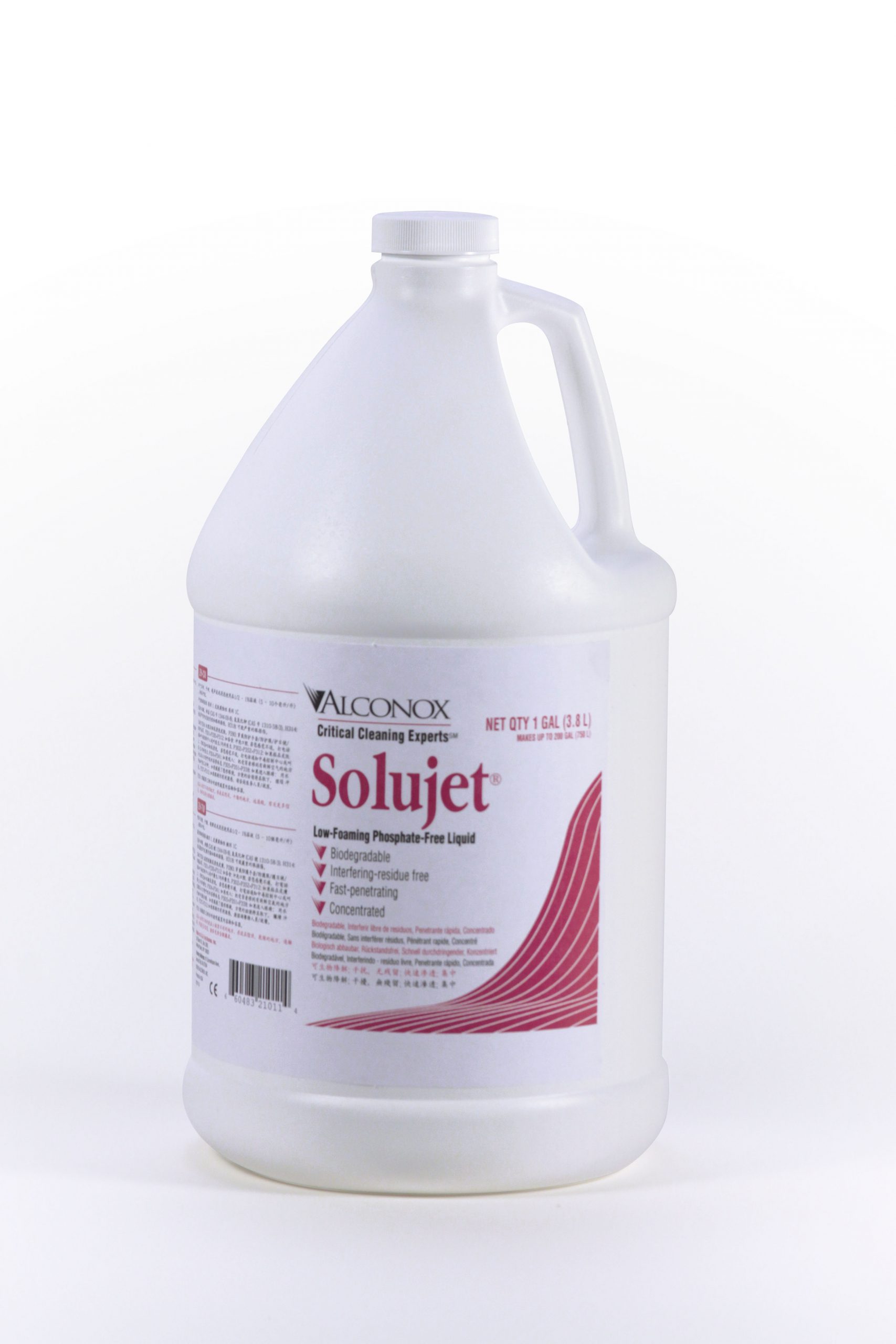 Solujet® Low-Foaming Phosphate-Free Liquid Detergent, 4x3.8L