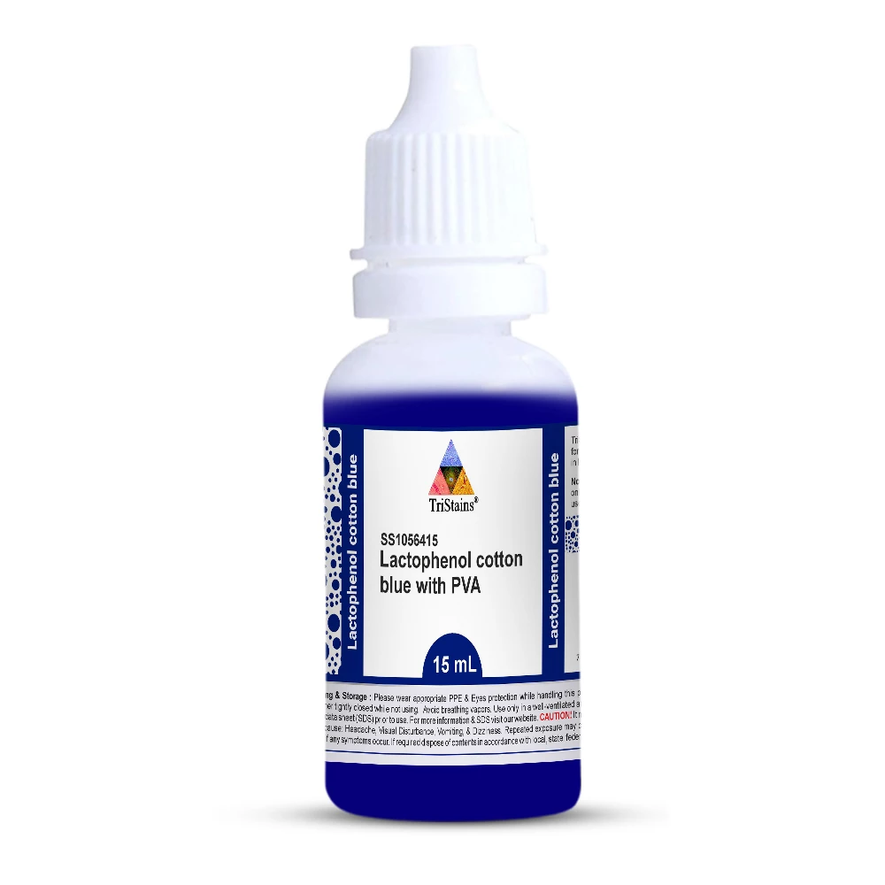 Lactophenol cotton blue with PVA