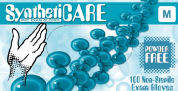 Syntheticare Vinyl Powder-Free Exam 5 Mil, Medium, 100/Pk