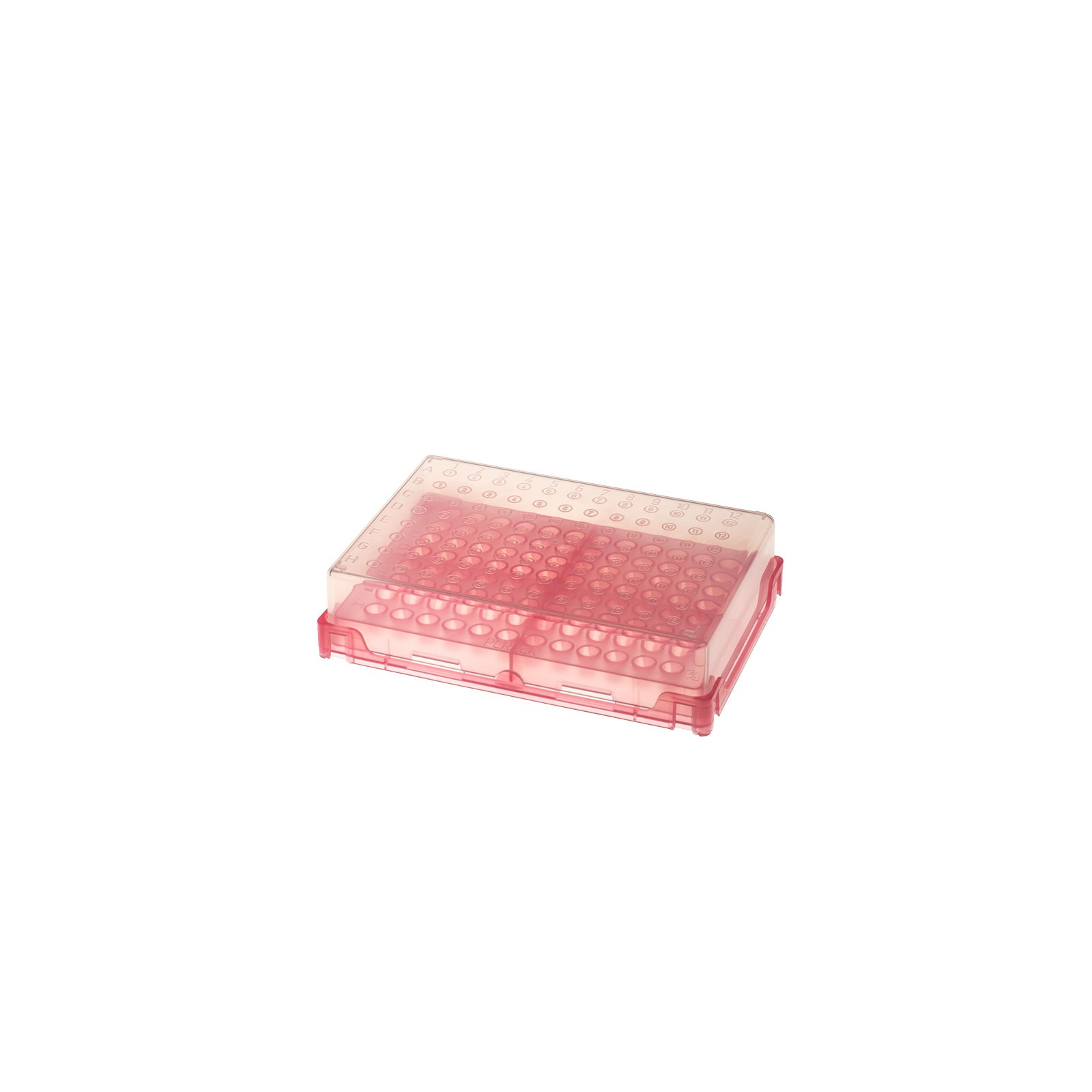 PC RACK WITH CLEAR LID , ROUGE