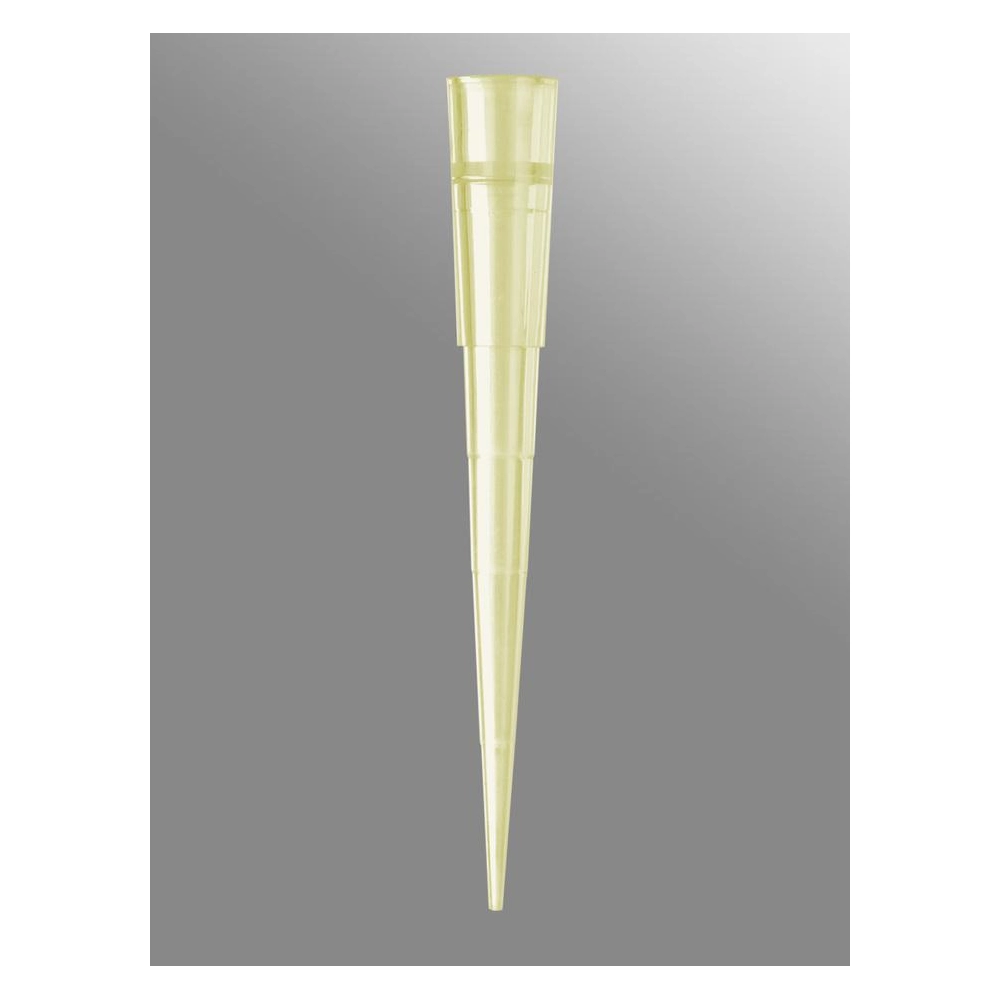 Axygen 200µL Maxymum Recovery Eppendorf-Style Pipet Tips, Yellow, Sterile, Graduated, Non-Filtered, Rack Pack