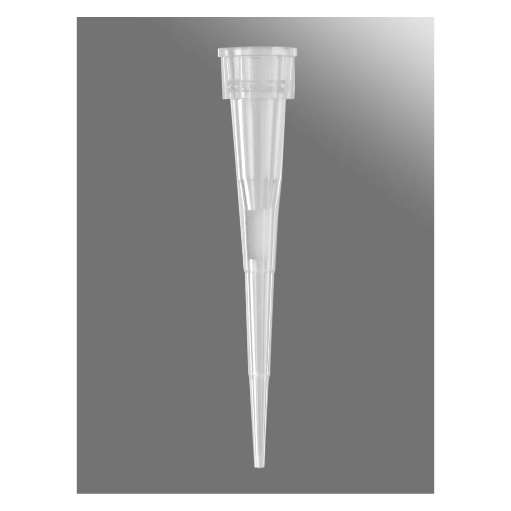 Axygen 10µL Microvolume, Gilson-Style P2/P10 Filter Tips, Clear, Non-Sterile, Bulk Pack, 1000 Tips/Pack, 10 Packs/Case.