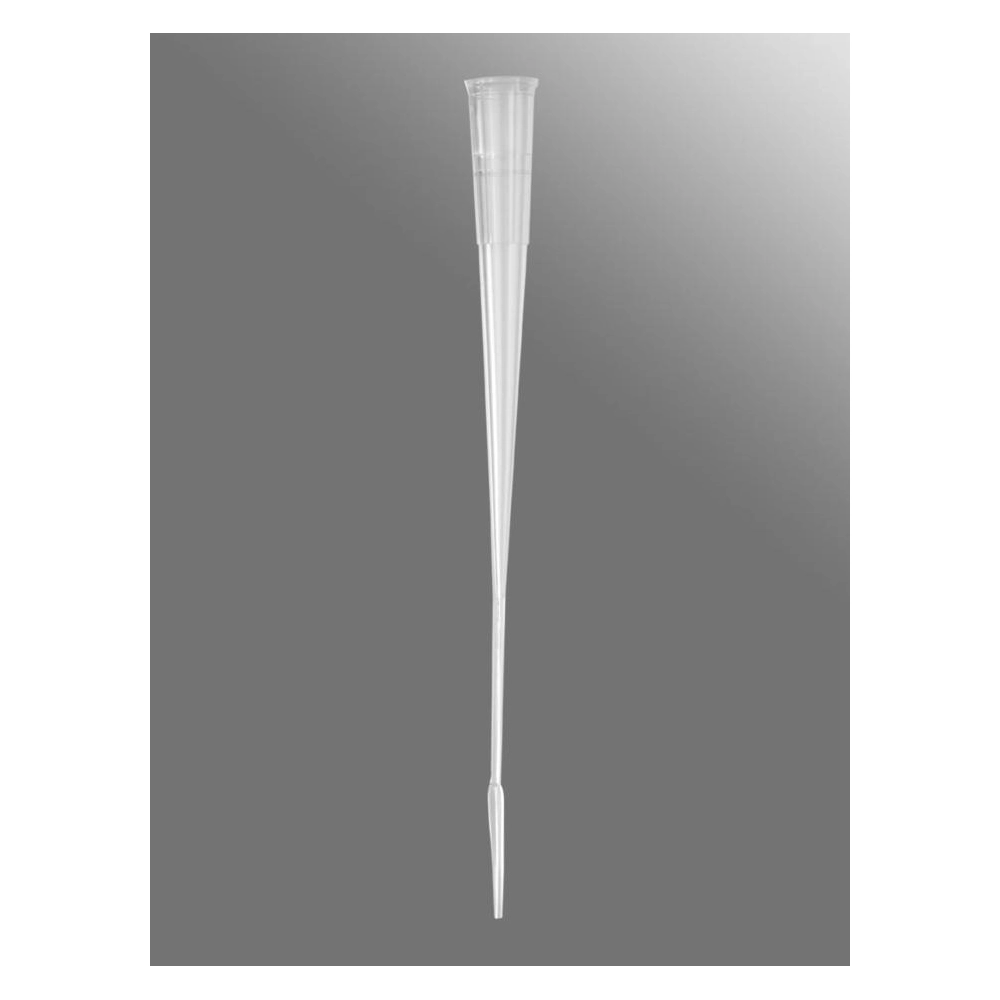 Axygen 200µL Gel Loading Tips, Flat, Clear, Sterile, Rack Pack, 200 Tips/Rack, 2 Racks/Case.