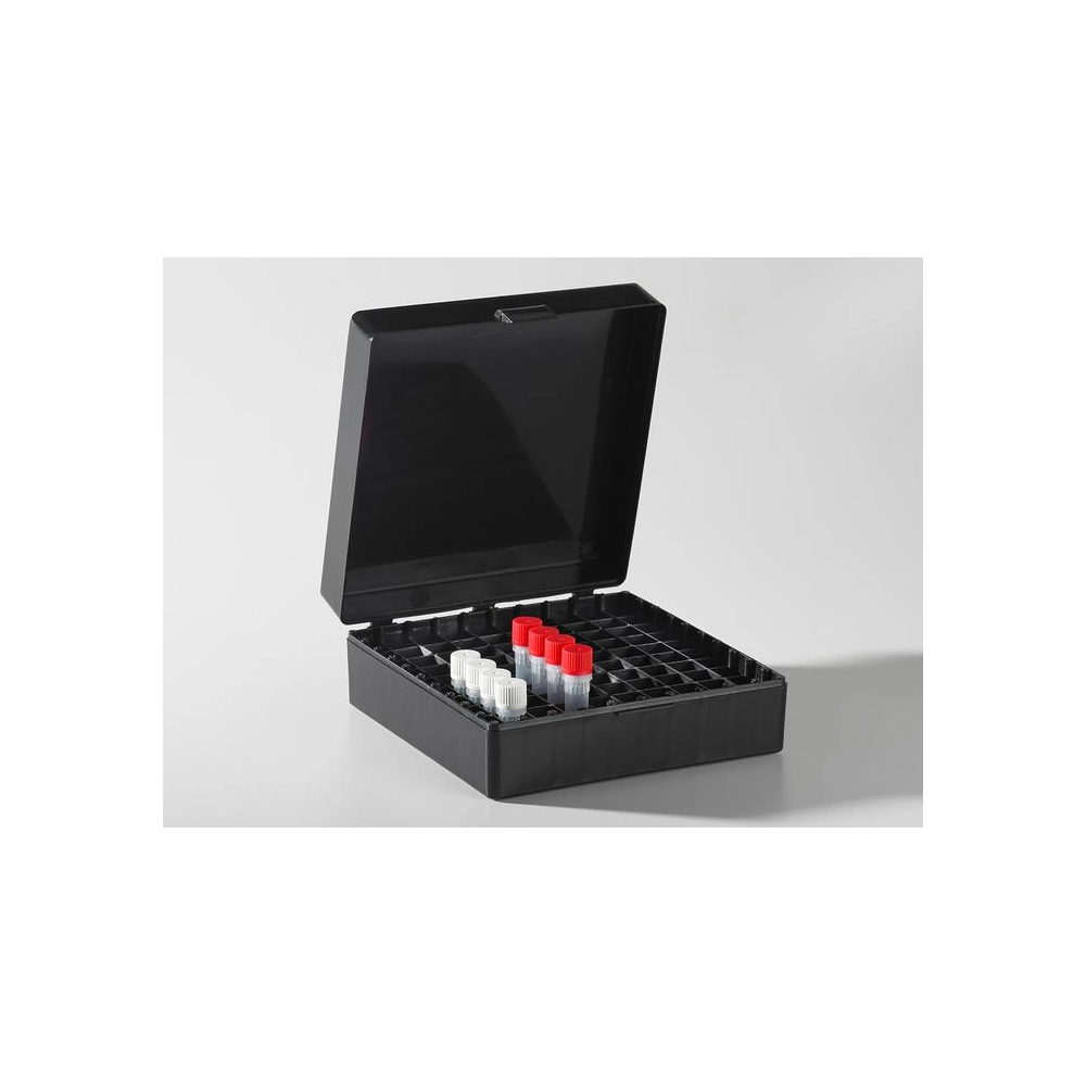 Axygen 100 place Microtube Box Opaque Black