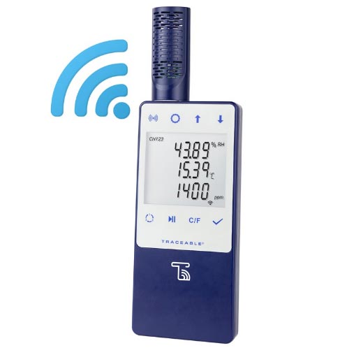 LIVE™ WiFi Datalogging CO2 with Remote Notification, Ambient Sensor
