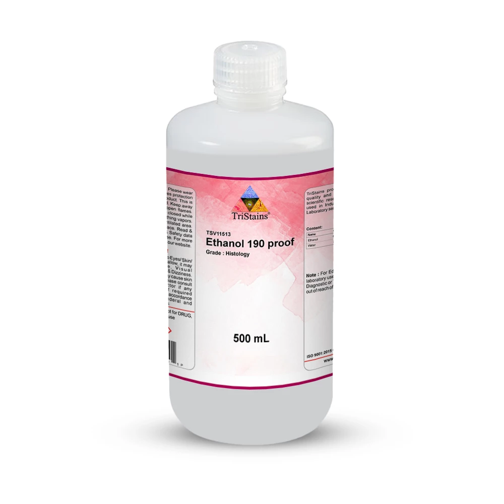Ethanol 190 proof for Histology