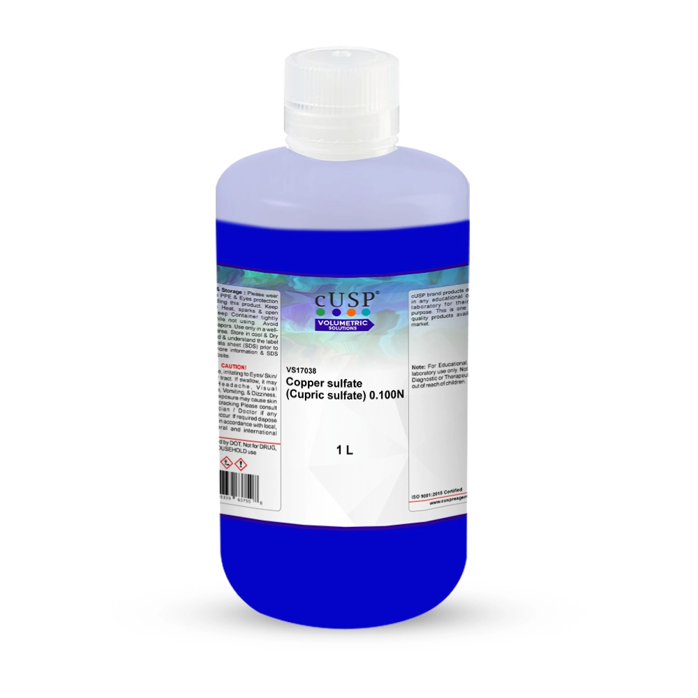 Copper Sulfate (Cupric Sulfate) 0.100M