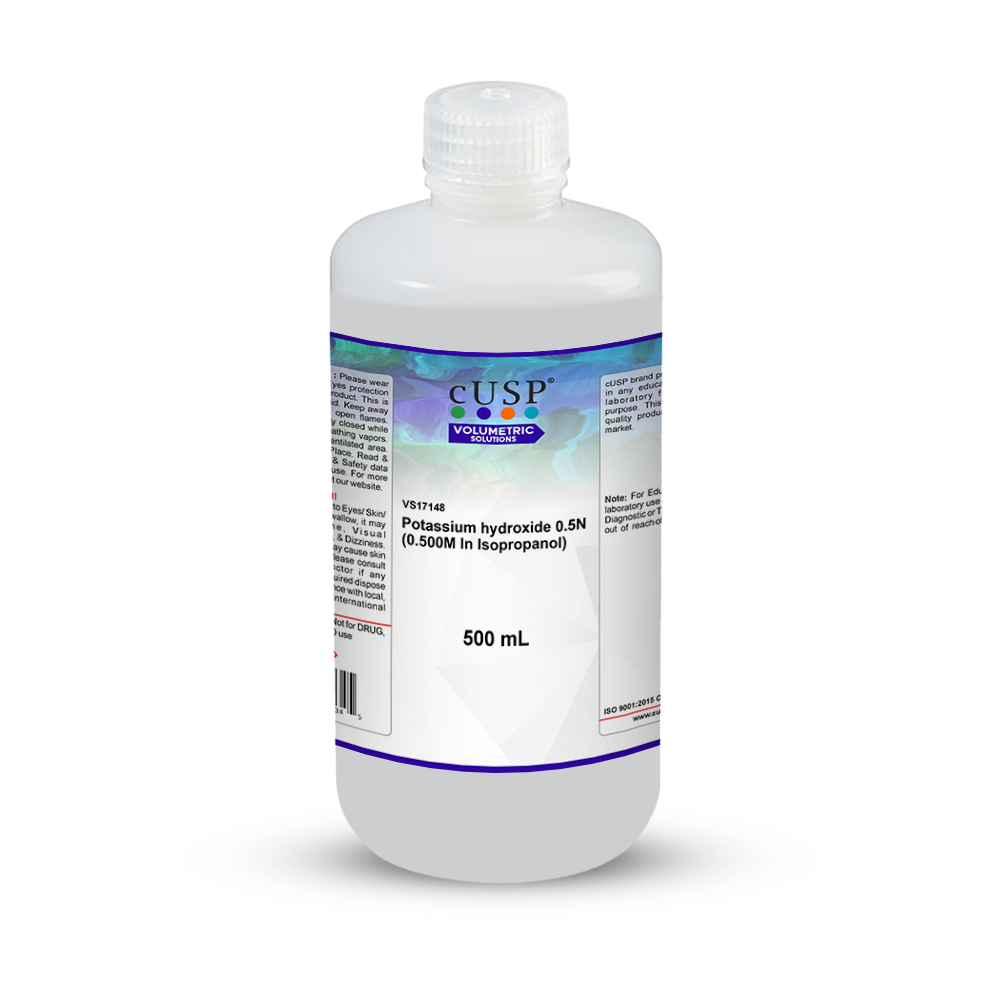 Potassium Hydroxide 0.500N (0.500M) In Isopropanol
