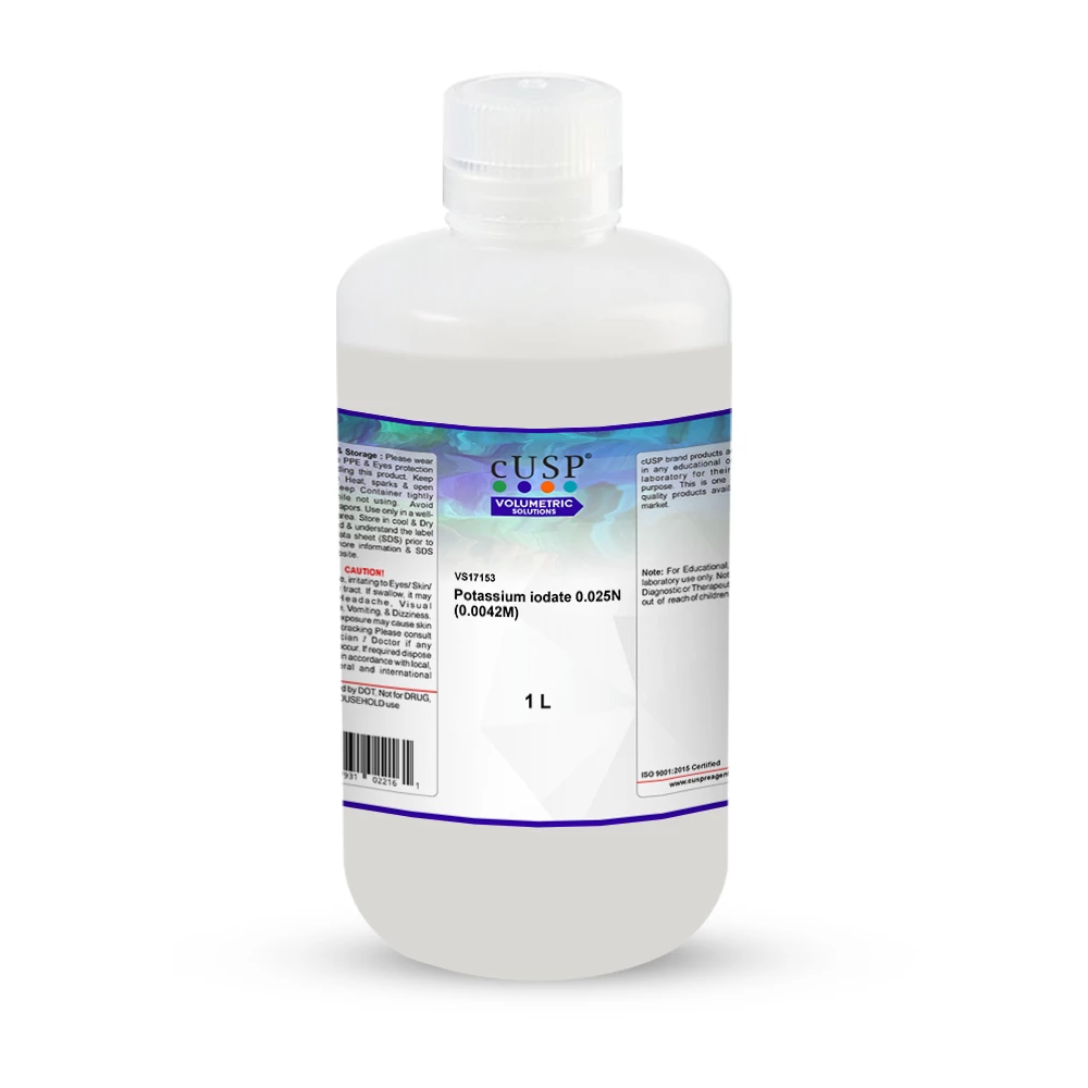Potassium Iodate 0.025N (0.0042M)