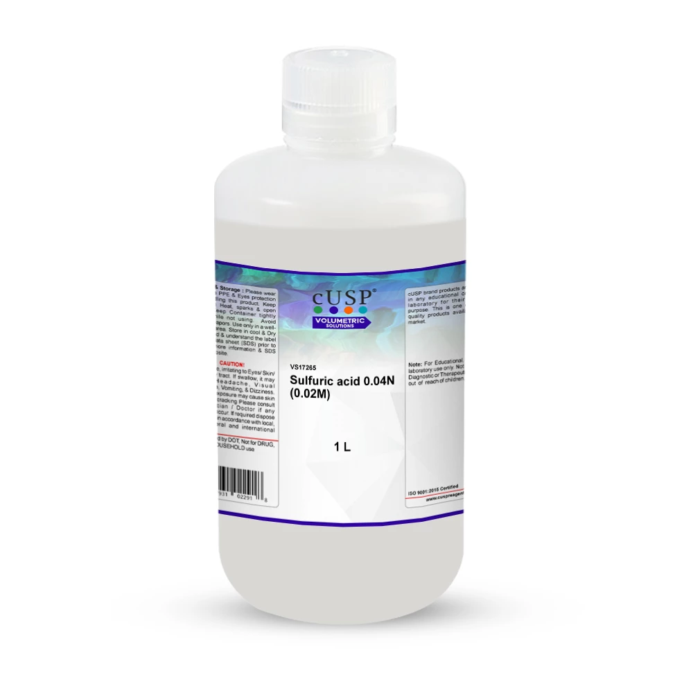 Sulfuric Acid 0.040N (0.020M)
