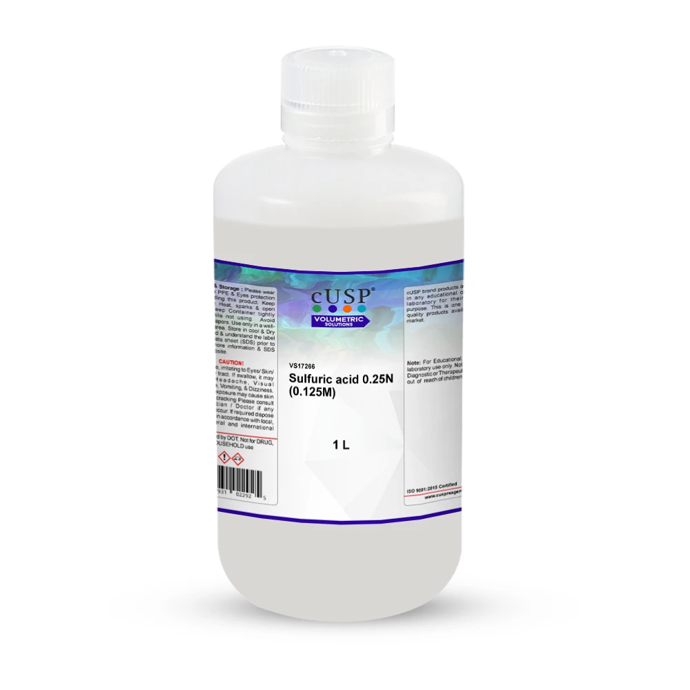 Sulfuric Acid 0.250N (0.125M)