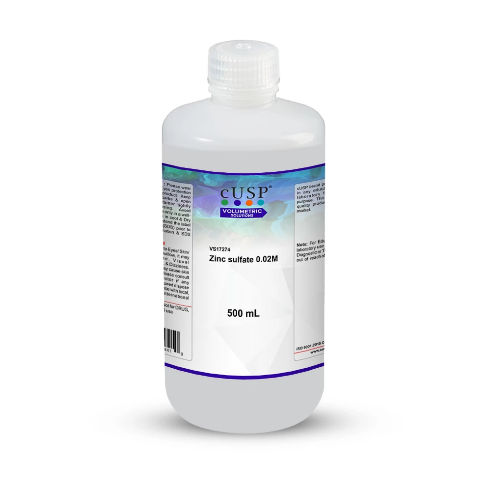 Zinc sulfate 0.02M