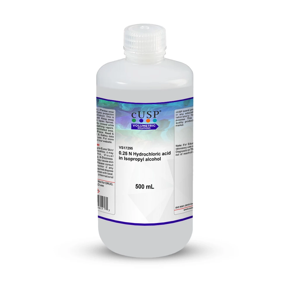 0.25 N Hydrochloric acid in Isopropyl alcohol