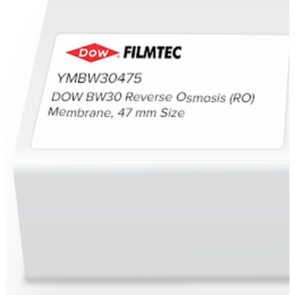 Dow Filmtec Flat Sheet Membrane, BW30, PA-TFC, RO, 47mm, 5/Pk