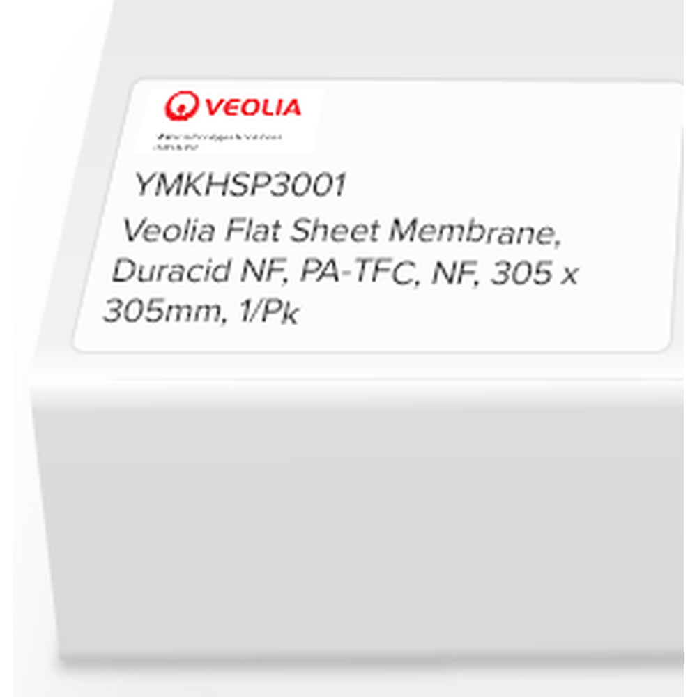 SUEZ (GE) Flat Sheet Membrane, Duracid NF, PA-TFC, NF, 305 x 305mm, 1/Pk