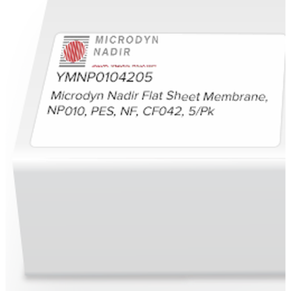 Microdyn Nadir Flat Sheet Membrane, NP010, PES, NF, CF042, 5/Pk