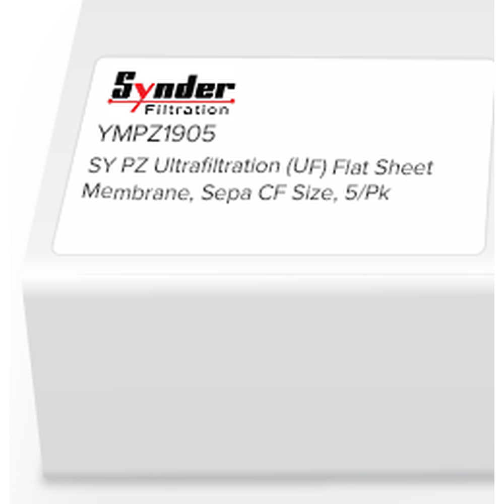 Synder Flat Sheet Membrane, PZ, PAN, UF, Sepa, 5/Pk