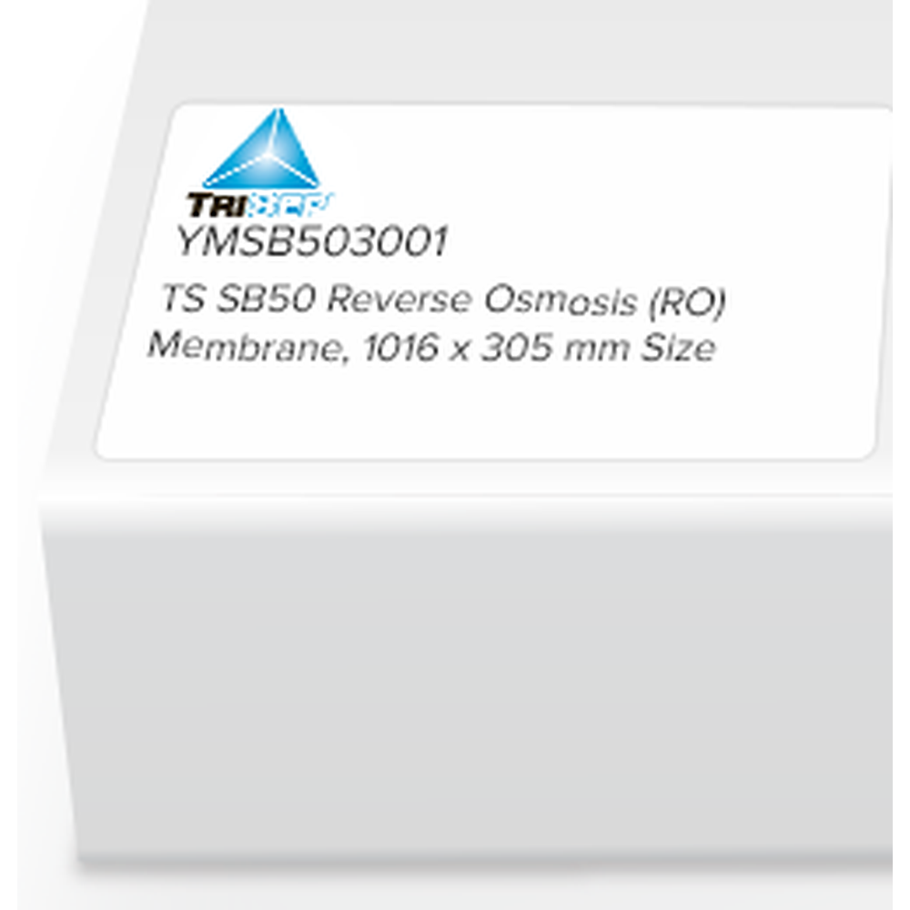 TriSep Flat Sheet Membrane, SB50, CA Blend, RO, 1016 x 305mm, 1/Pk
