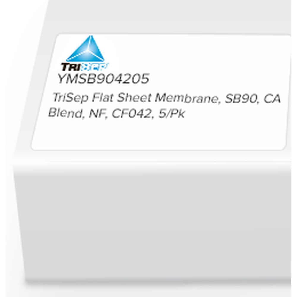 TriSep Flat Sheet Membrane, SB90, CA Blend, NF, CF042, 5/Pk