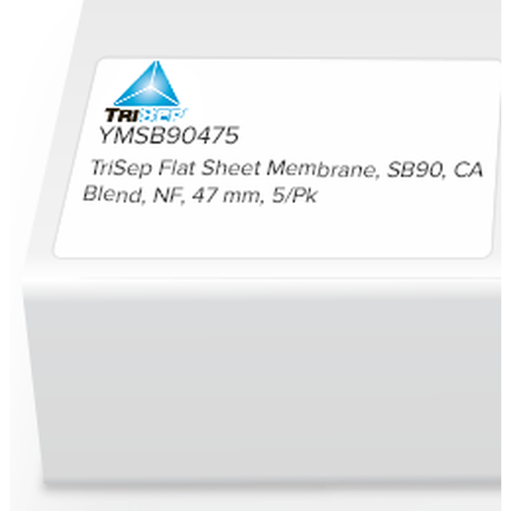 TriSep Flat Sheet Membrane, SB90, CA Blend, NF, 47mm, 5/Pk