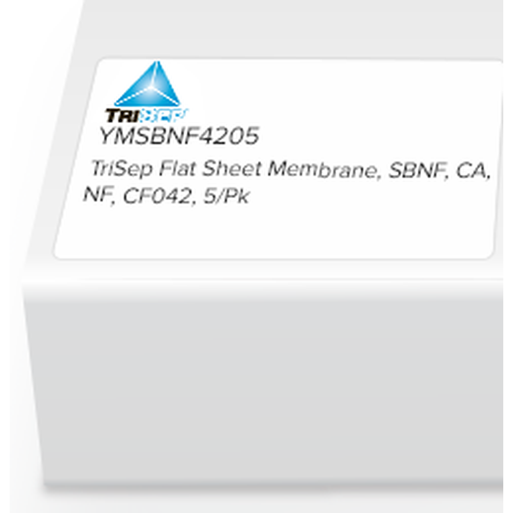 TriSep Flat Sheet Membrane, SBNF, CA, NF, CF042, 5/Pk