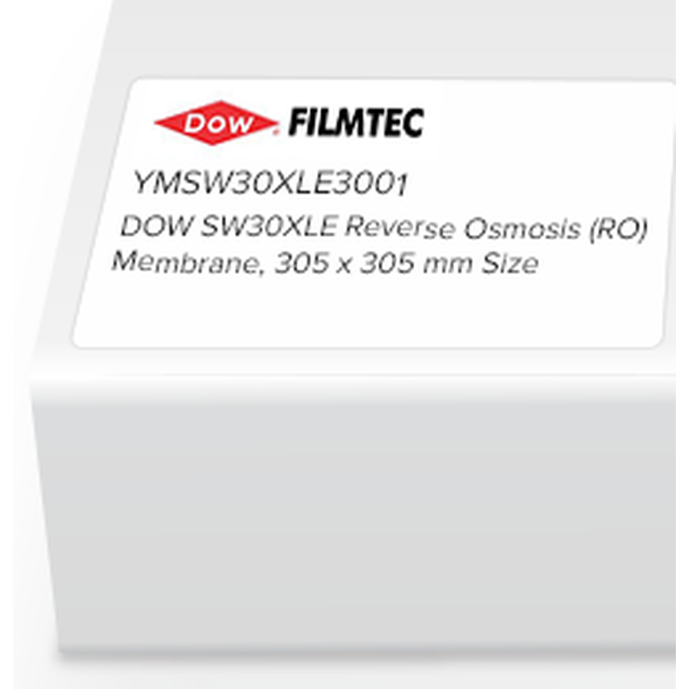 Dow Filmtec Flat Sheet Membrane, SW30XLE, PA-TFC, RO, 305 x 305mm, 1/Pk
