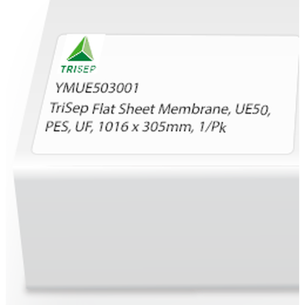 TriSep Flat Sheet Membrane, UE50, PES, UF, 1016 x 305mm, 1/Pk