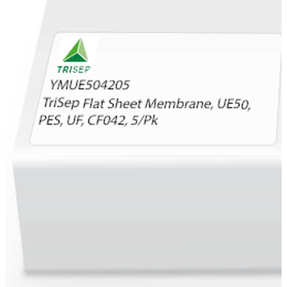 TriSep Flat Sheet Membrane, UE50, PES, UF, CF042, 5/Pk