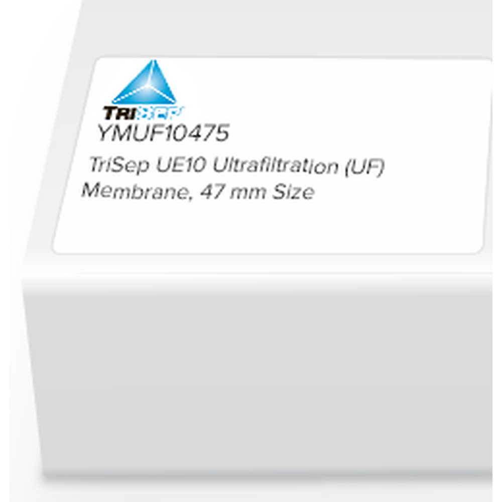 TriSep Flat Sheet Membrane, UF10, PES, UF, 47mm, 5/Pk