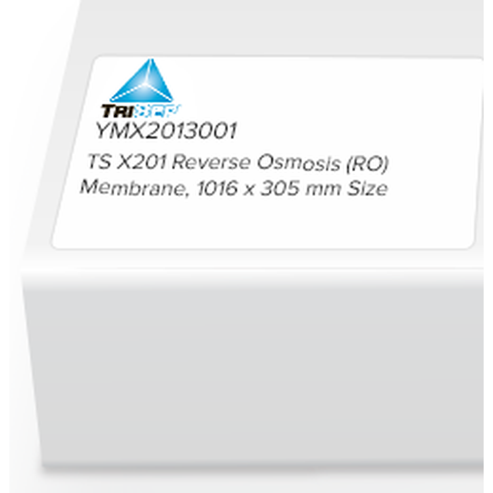 TriSep Flat Sheet Membrane, X201, PA-UREA, RO, 1016 x 305mm, 1/Pk