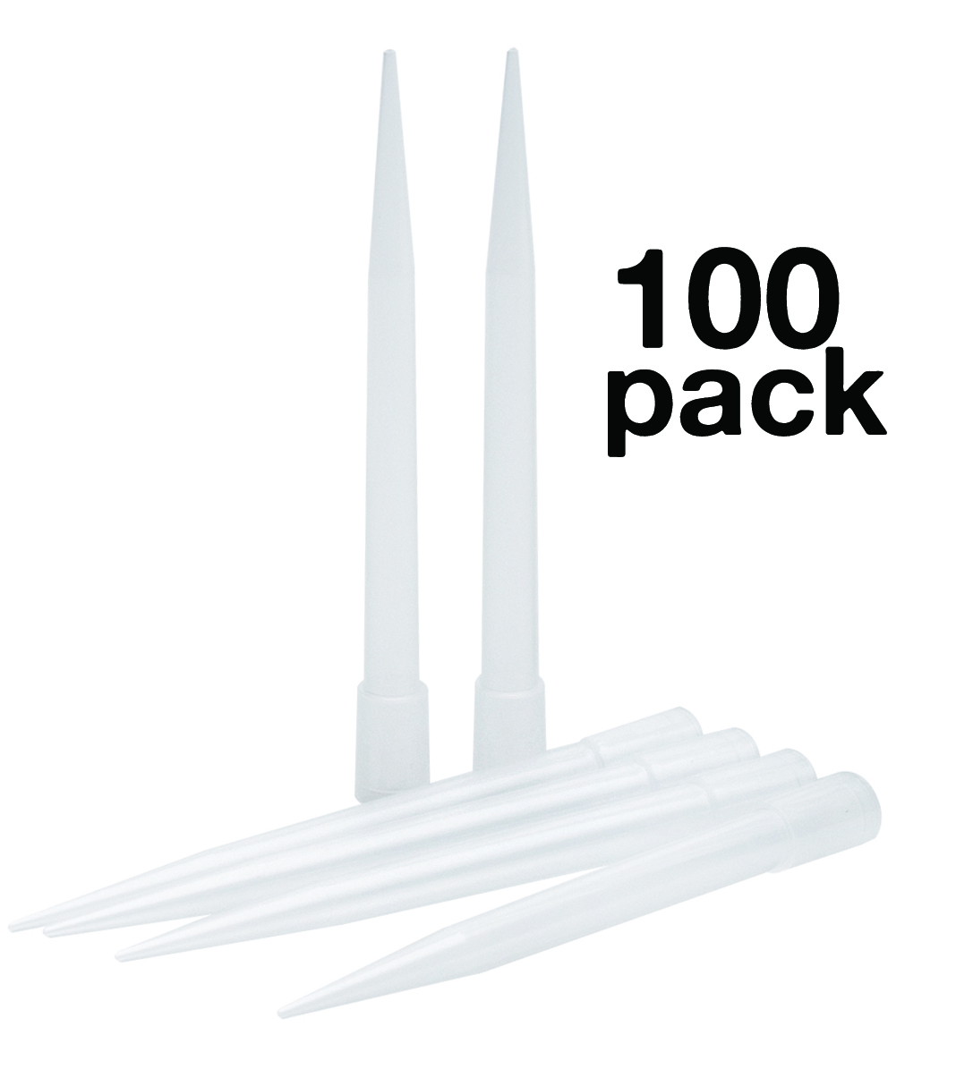 100PK Micropipette Tips, 5000µl Capacity - Non-Sterile, Autoclavable