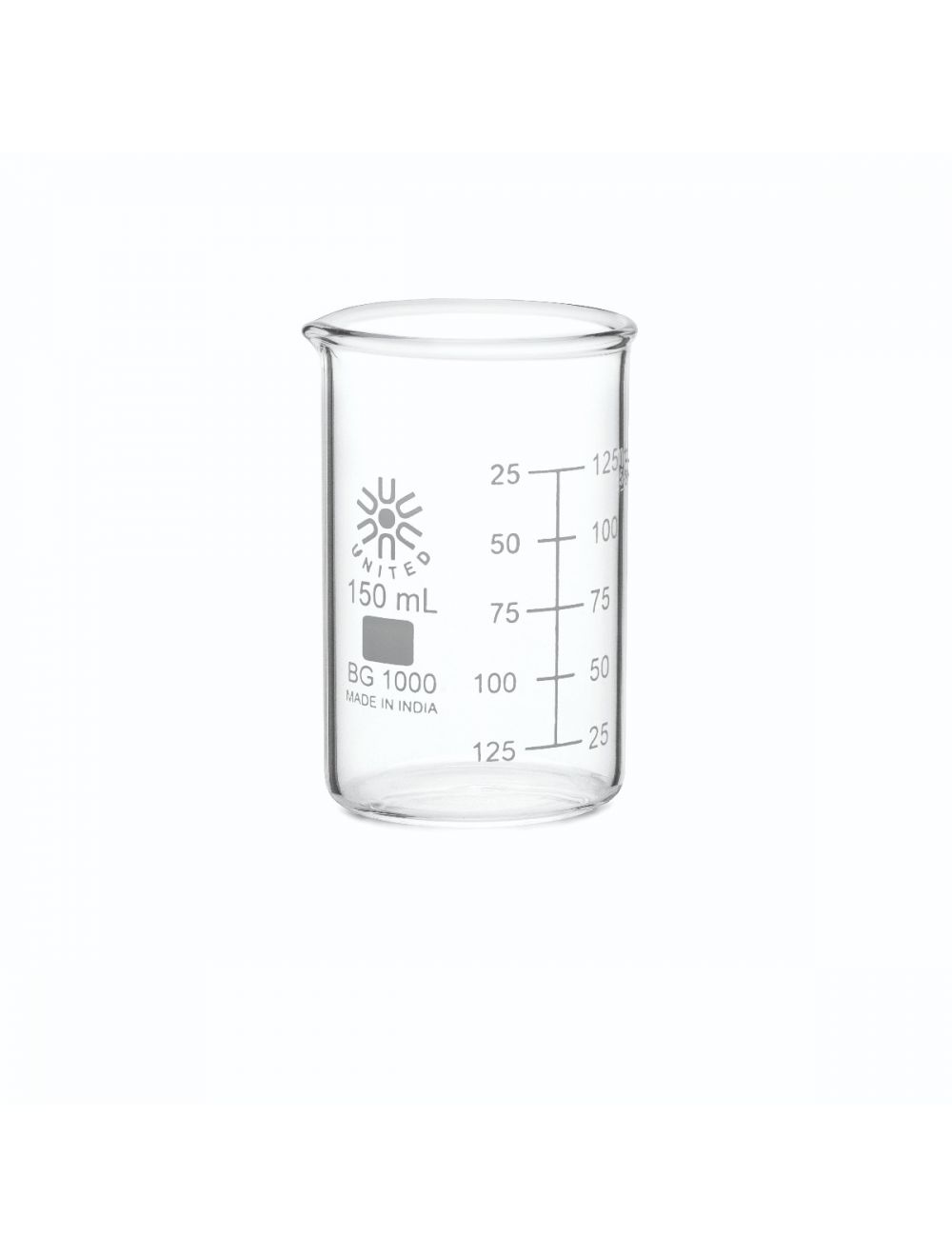 Beakers, Low Form, Borosilicate Glass, 150Ml
