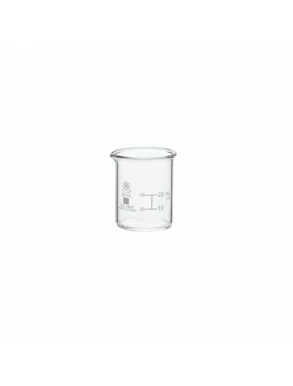 Beakers, Low Form, Borosilicate Glass, 30Ml