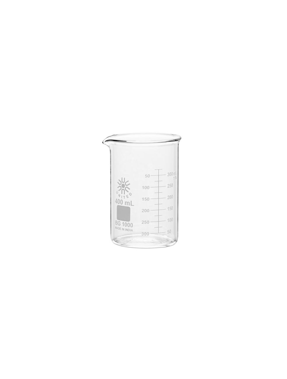 Beakers, Low Form, Borosilicate Glass, 400Ml