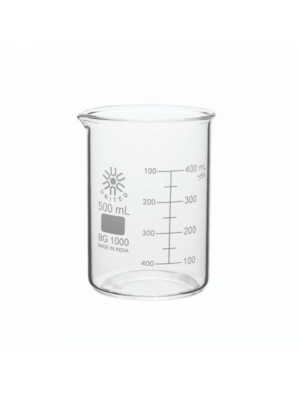 Beakers, Low Form, Borosilicate Glass, 500Ml