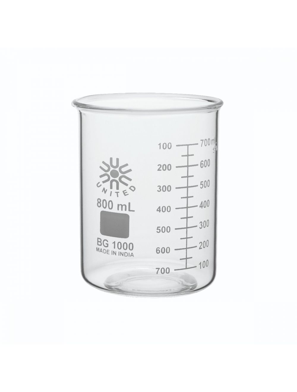Beakers, Low Form, Borosilicate Glass, 800Ml